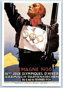 Allemagne 1936 Postcard The 4th Olympic Winter Games Unposted Vintage