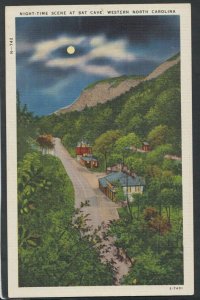 America Postcard - Night-Time Scene at Bat Cave, Western North Carolina  RS15216