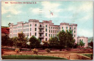 1941 The Evans Hotel Hot Springs S.D. Posted Postcard