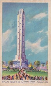 Havoline Thermometer Century Of Progress International Exposition Chicago Wor...