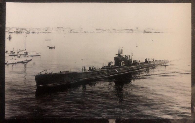 Mint WW2 Italy RPPC Postcard Galileo Galilei submarine Regia Marina