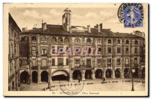 Old Postcard Montauban National Place