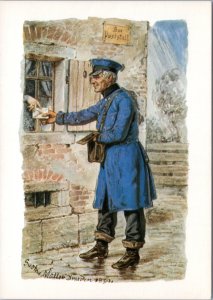 Postcard GER Art - Thurn und Taxis, postman