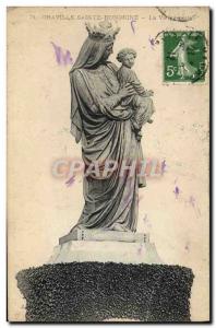 Old Postcard Graville Sainte Honorine The Black Madonna