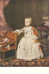 Velazquez. Infant Philipp Prosper Fine art, painting, modern Austrian postcard