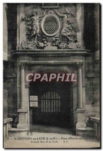 Postcard Old St Germain en Laye Porte d & # 39Entree du Chateau