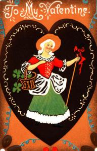 To My Valentine Tuck Postcard