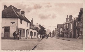 Queens Road Earls Colne Essex Old War Blacksmiths WW1 Postcard