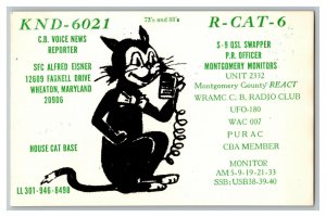 Postcard QSL Radio Card From Wheaton Maryland KND-6021 