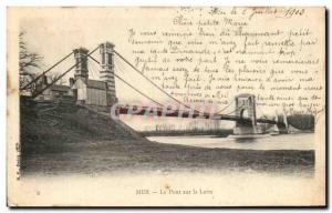 Old Postcard Sea Bridge over the Loire