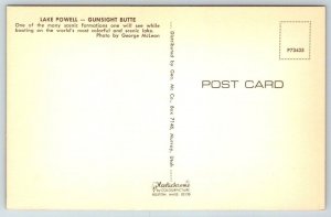 Lake Powell  Gunsight Butte   Utah  Postcard