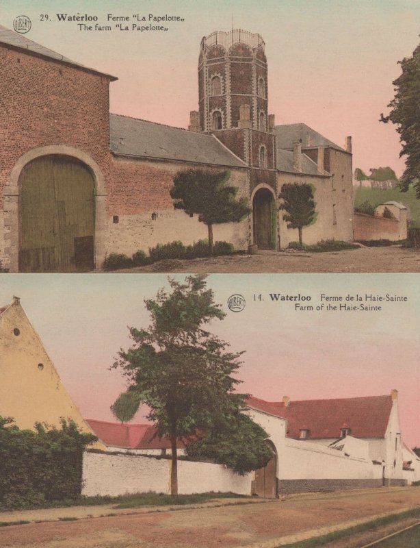 Waterloo Farm Of The Haie Sainte 2x Postcard s
