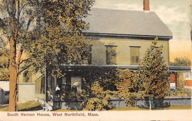 West Northfield Massachusetts South Vernon House Antique Postcard K14462 