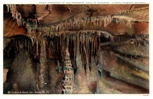 Kentucky Onyx Colonnade in Mammoth Cave , Frozen Niagara Entrance