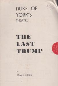 The Last Trump James Bridie Drama Duke Of York London Theatre Programme