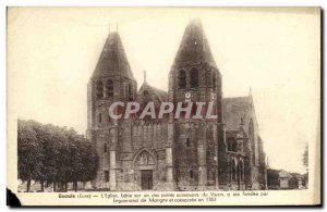 Old Postcard The Church Ecouls