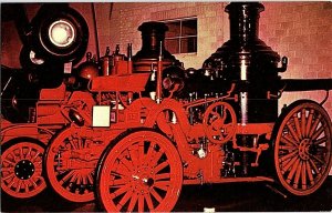 Historic Chicago Fire Engine Pioneer Village NE Postcard Standard View Card 