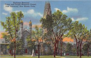 BF35975 conn new haven yale university tower and dwight   USA   front/back scan