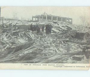 Edge Tear Divided-Back THE 1917 EXPLOSION Halifax Disaster Nova Scotia NS HM6831