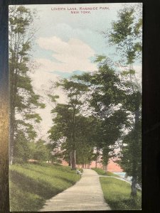 Vintage Postcard 1907-1915 Lover's Lane Riverside Park New York