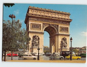 Postcard Arch of Triumph, Paris, France