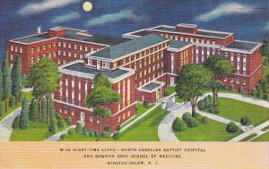 North Carolina Winston Salem Night Scene North Carolina Baptist Hospital