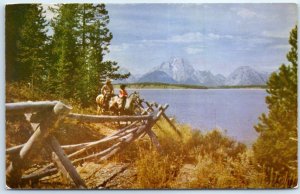 Postcard - Jackson Lake, Wyoming, USA, North America