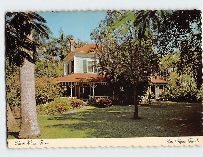 Postcard Edison Winter Home, Fort Myers, Florida