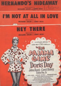 I'm Not At All In Love 3x Doris Day The Pajama Game Sheet Music s