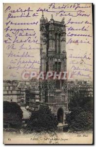 Postcard Old Paris La Tour Saint Jacques