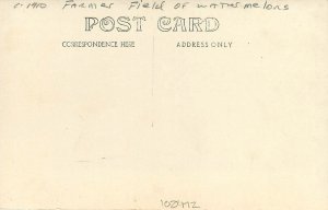 c1910 Farmer Field Oregon Watermelons occupation people Postcard 25-11770