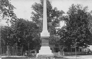 Norridgewock ME Veterans Monument Real Photo Postcard