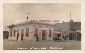 CA, Madera, California, RPPC, Commercial National Bank, Theatre, 1911 PM, Photo