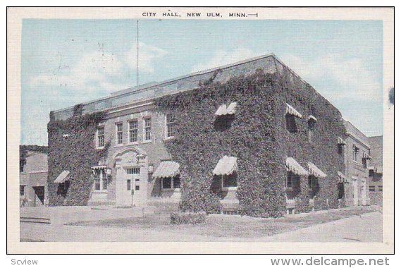 City Hall, New Ulm, Minnesota, 1930s PU