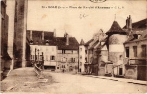 CPA Dole- Place du Marche d'Auxonne FRANCE (1043435)
