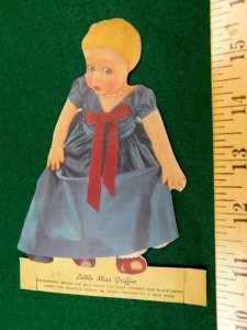 Griffin ABC Shoe Wax Polish Victorian Toy Paper Doll Victorian Trade Card #T