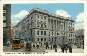 Baltimore MD South Street Buildings Pedestrians 1900-20s Vintage Postcard