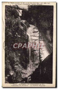 Postcard Old Martin Vesubie At H The Nician Switzerland's Boreon Waterfall