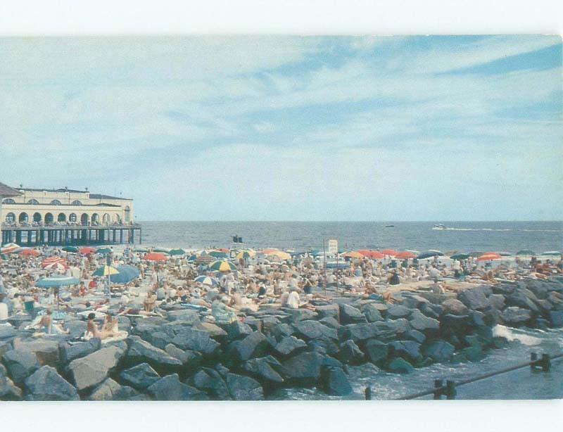 Unused Pre-1980 BEACH SCENE Ocean City New Jersey NJ d6909