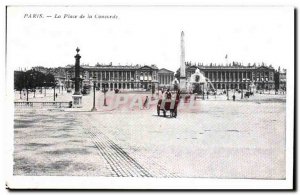 Paris Old Postcard Place de la Concorde