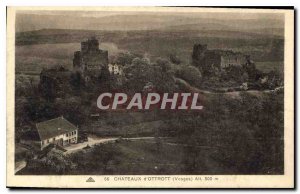 Old Postcard Ottrott Castles Vosges