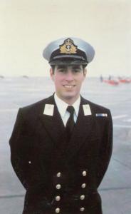 Prince Andrew Royal Navy Naval Uniform When Military Training Portrait Postcard