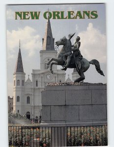 Postcard Gen. Andrew Jackson's Statue Jackson Square New Orleans Louisiana USA