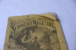 Vintage 1873 School Day Magazine Volume XVII with 88 Pages