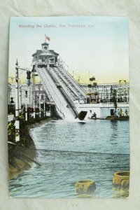 C.1910 Amusement Park, Shooting the Chutes, San Francisco, Cal. Postcard F88 