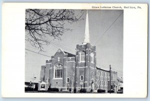 Red Lion Pennsylvania Postcard Grace Lutheran Church Chapel Exterior View c1940