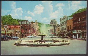 Arkansas HOT SPRINGS The Crystal Water Fountain with Classic cars - Chrome