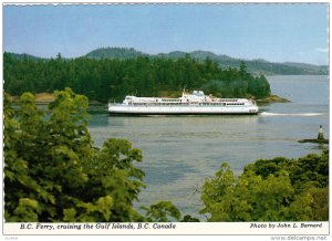 British Columbia Ferry, Cruising the Gulf Islands, British Columbia, Canada, ...