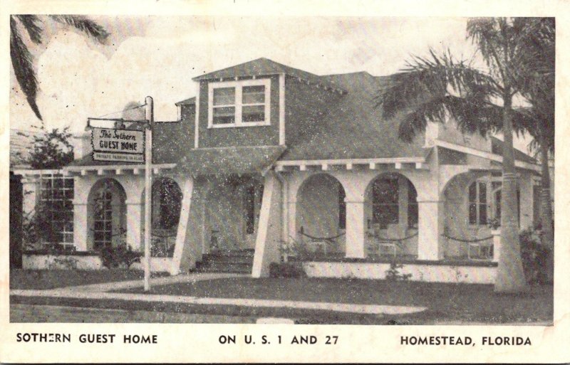 Florida Homestead The Sothern Guest Home South Krome Avenue