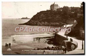 Old Postcard Dinard La Promenade Des Allis And The Pointe Du Reel